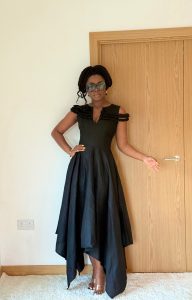 YIBO midi dress in Black
