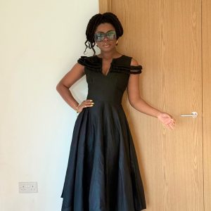 YIBO midi dress in Black