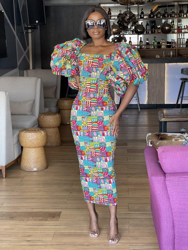OSUN bustier midi dress
