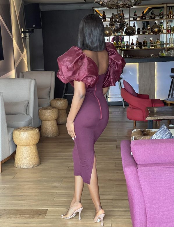 GINA midi in Burgundy - Image 5