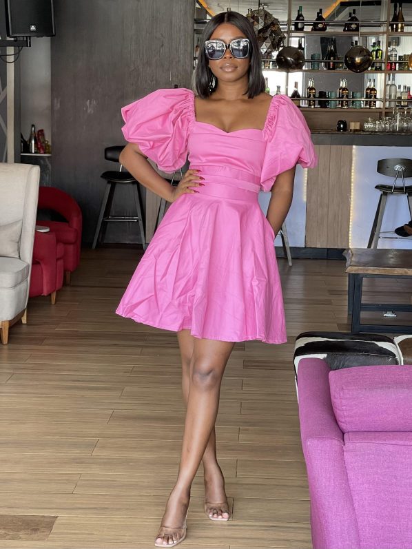 AMANZA mini dress in Pink - Image 3