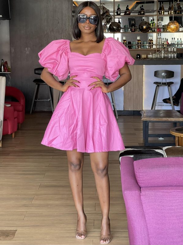 AMANZA mini dress in Pink
