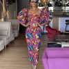 OSUN bustier midi dress-Pink - Image 2