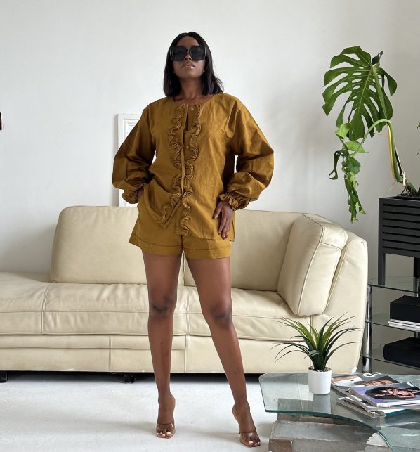 NOTAYO shorts set in Gold - Image 4