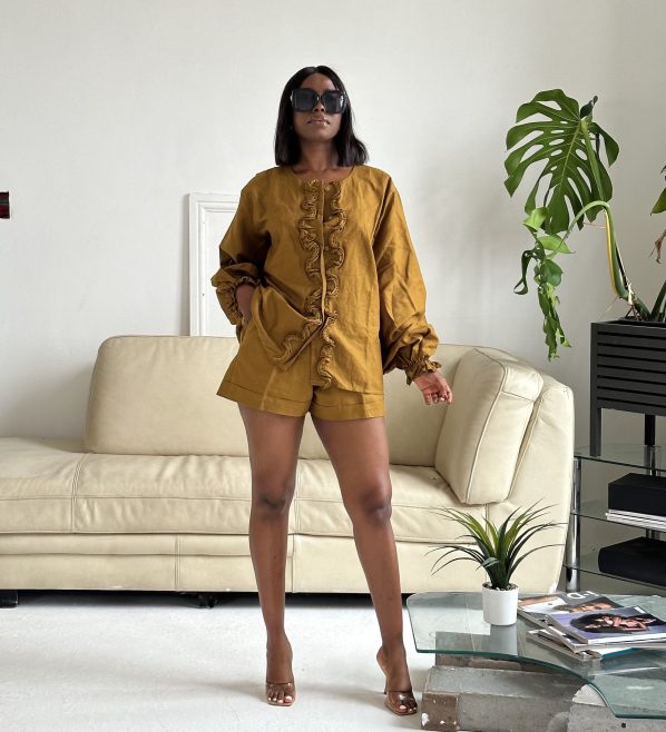 NOTAYO shorts set in Gold - Image 5