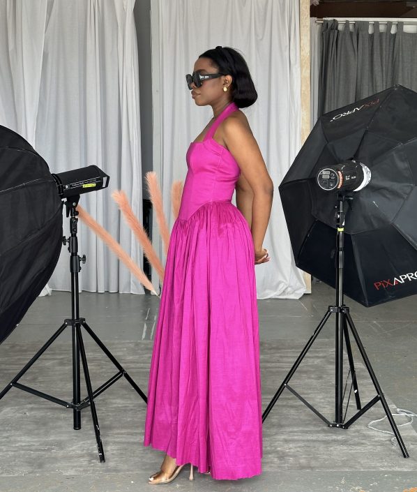 AGHO maxi dress in pink - Image 5