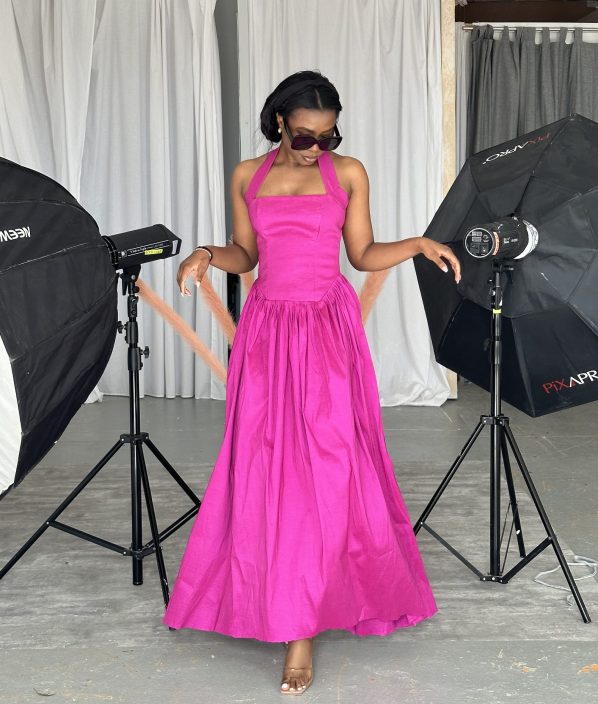 AGHO maxi dress in pink - Image 2