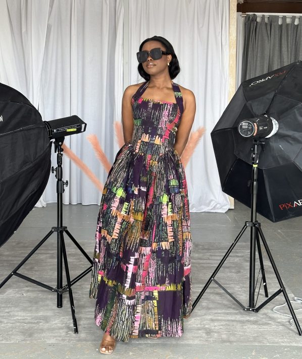 AGHO maxi in Ankara print - Image 4