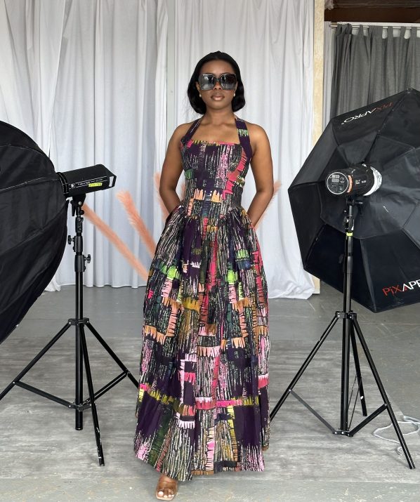 AGHO maxi in Ankara print - Image 2