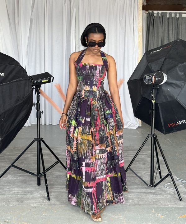 AGHO maxi in Ankara print
