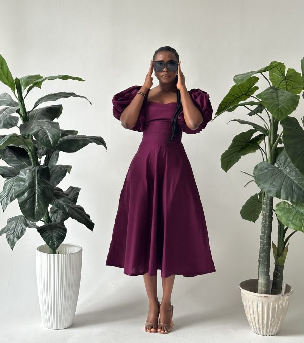 AMANZA midi in Purple - Image 3
