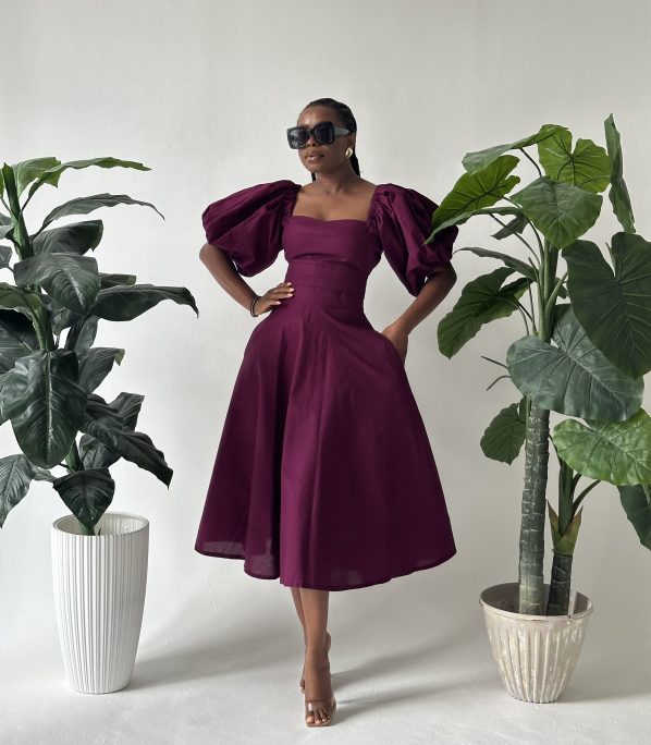 AMANZA midi in Purple - Image 2