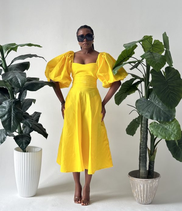 AMANZA midi in Yellow - Image 3