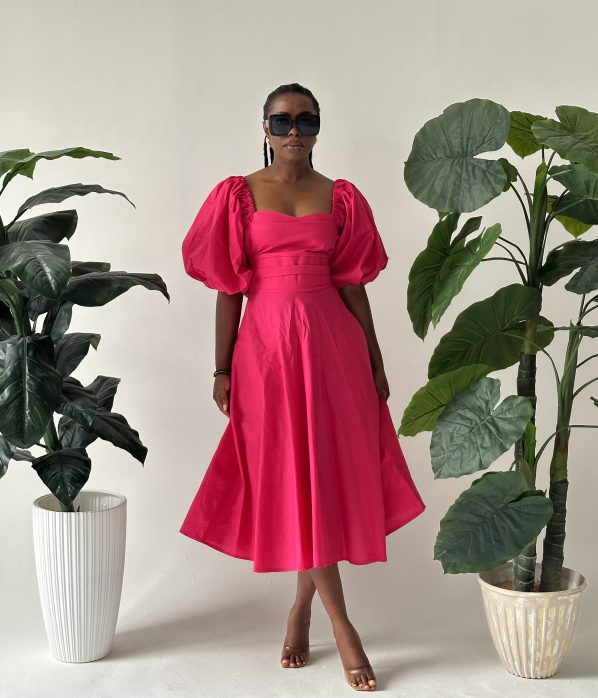 AMANZA midi in Pink