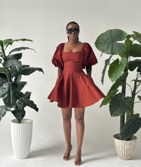 AMANZA mini in Burnt orange - Image 3