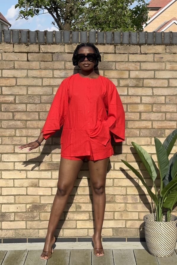 IRO shorts set in Red - Image 3