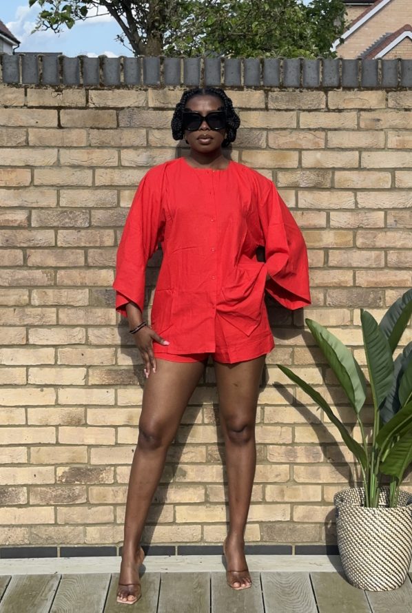 IRO shorts set in Red - Image 2