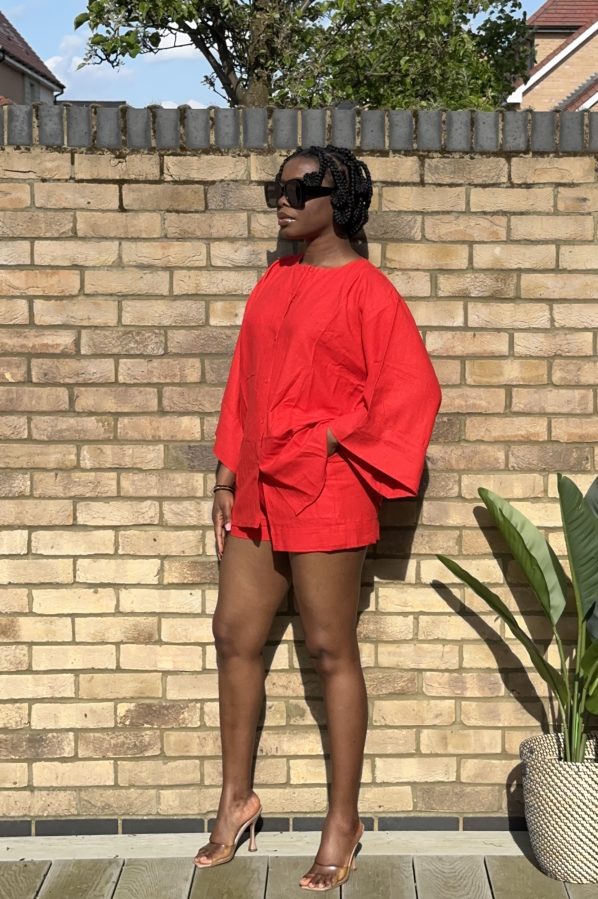 IRO shorts set in Red - Image 4