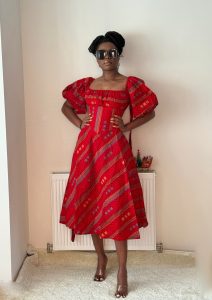 MONIFE midi in Red