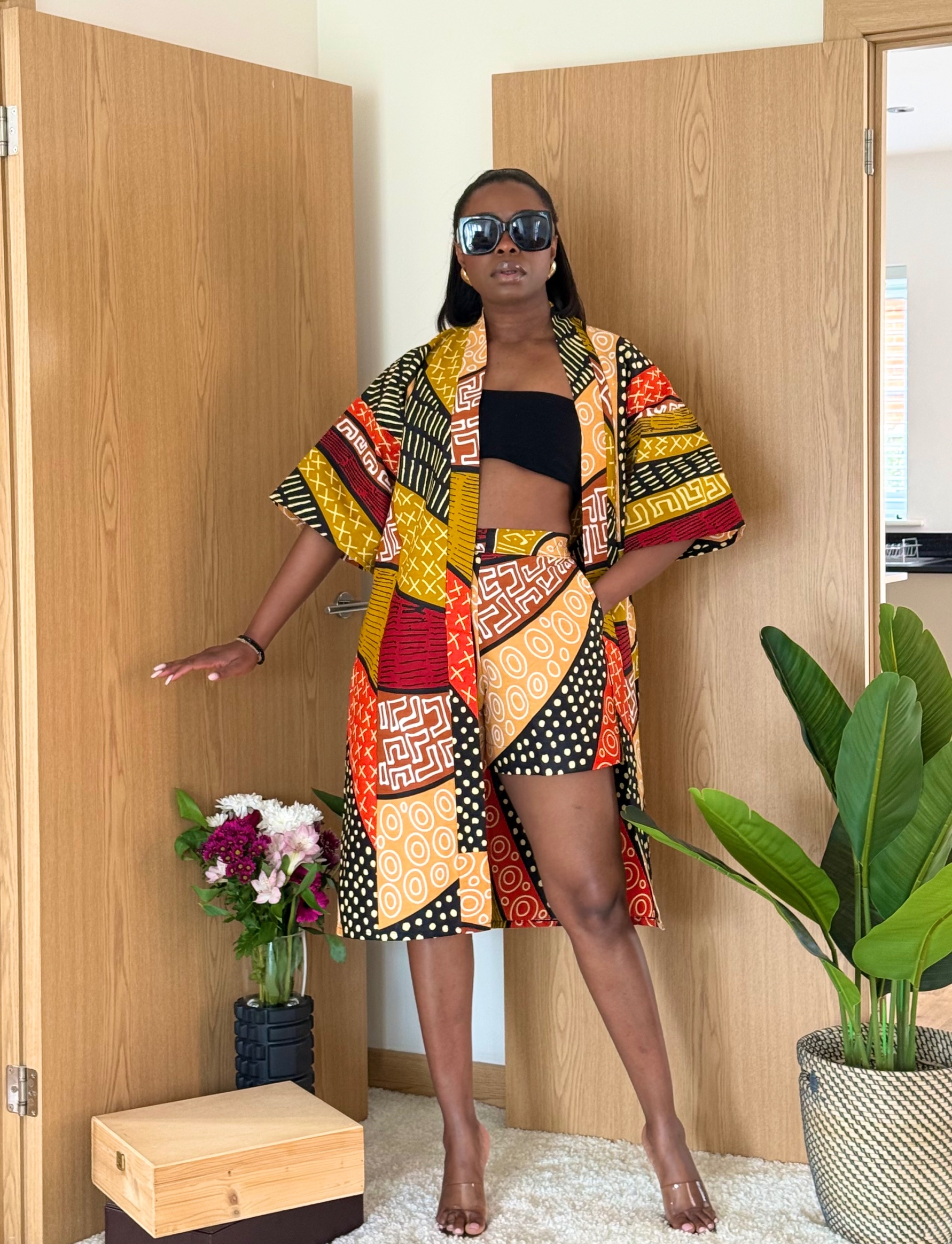 GYASI 2pcs shorts set